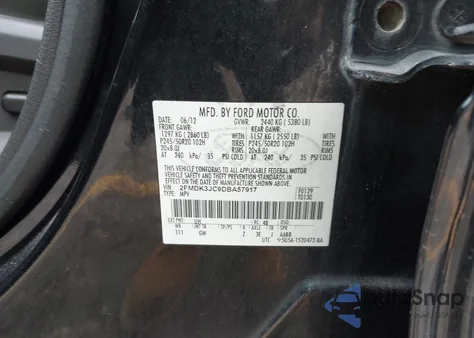 2013 Ford Edge Sel z USA, uszkodzony, nr VIN 2FMDK3JC9DBA57917